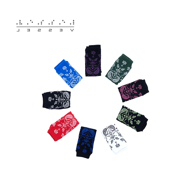 xVESSEL G.O.P. Essential Paisley Socks 腰果花中筒百搭风