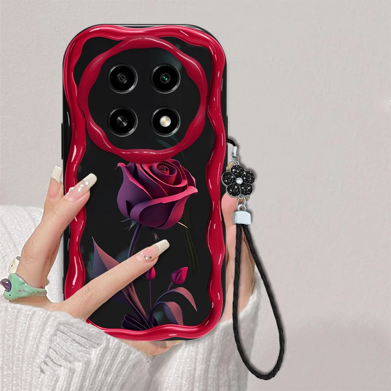 红色玫瑰适用OPPOA2Pro手机壳全包防摔硅胶PJG110奶油纹网红新款