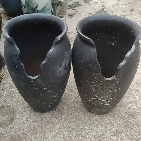 【闪购商品】紫砂花盆口13高24瑕疵两个一组
