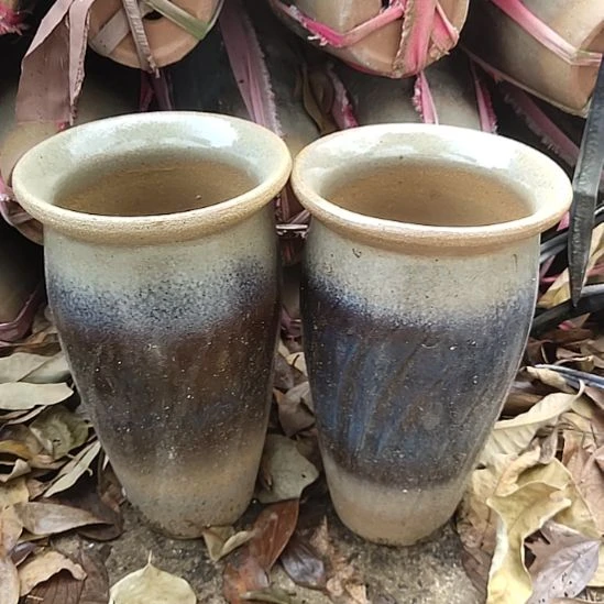 【闪购商品】紫砂花盆口14高24两个