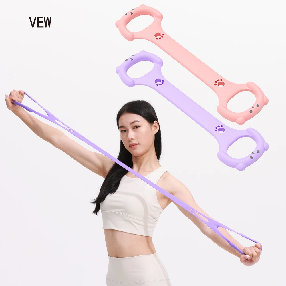 拉伸绳开肩美背拉力器八字背部弹力拉背拉力器动作不易拉断高能感