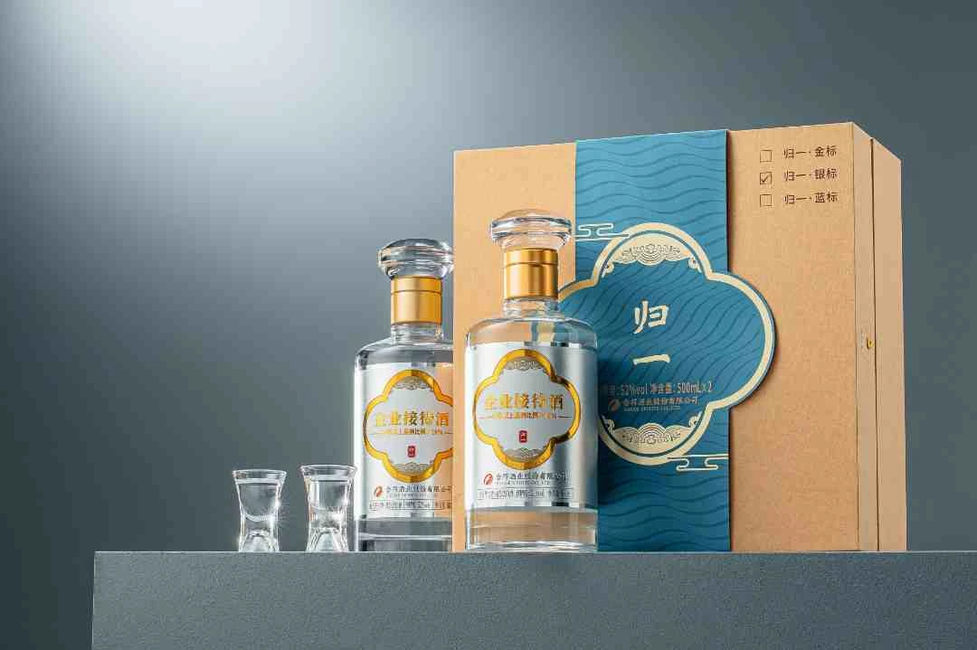 52度舍得企业接待酒归一银标礼盒500ml*2瓶