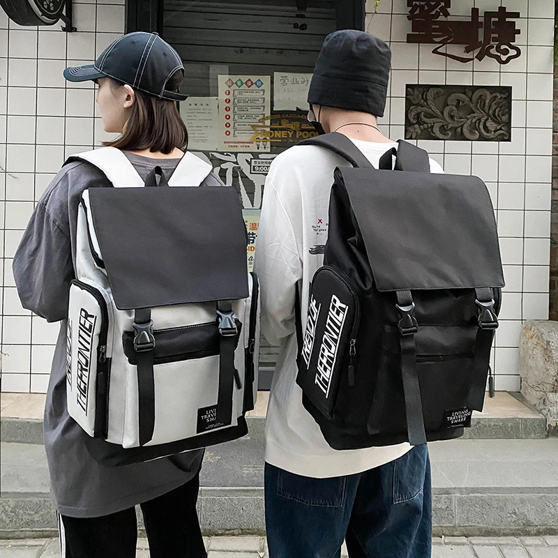 旅行双肩包男女学生书包新款韩版潮流时尚大容量户外休闲旅行背包