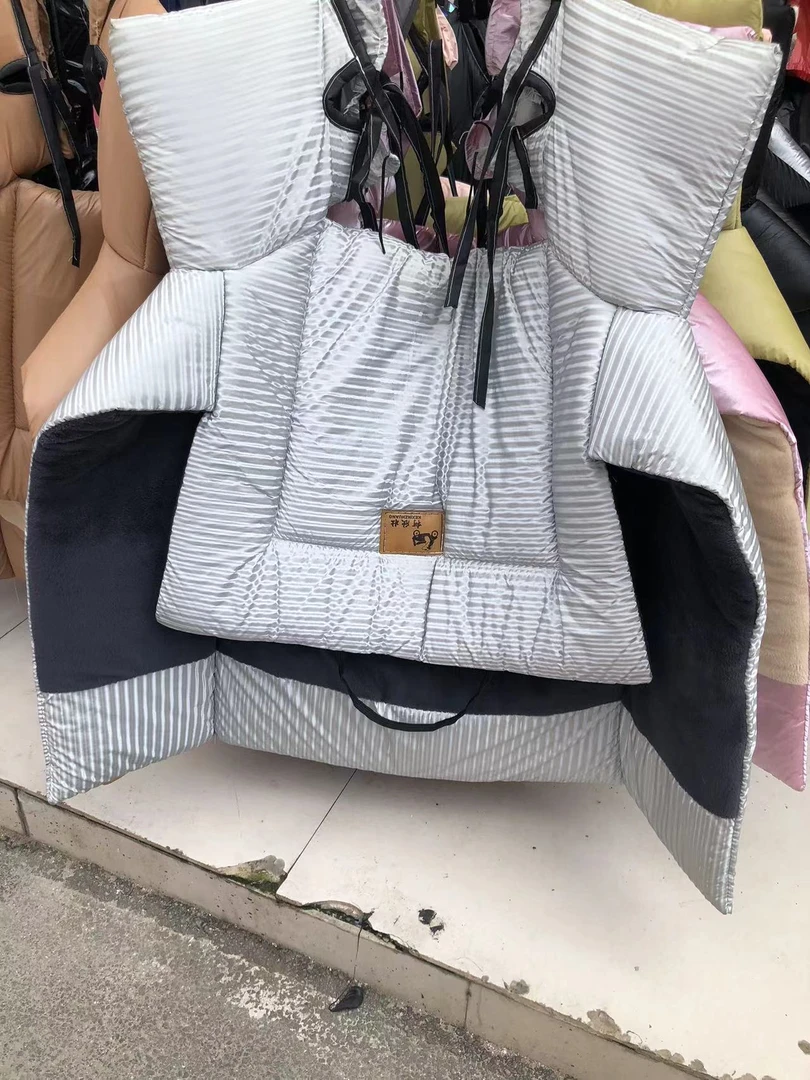 电瓶车冬季挡风被条纹加大加厚防风防水