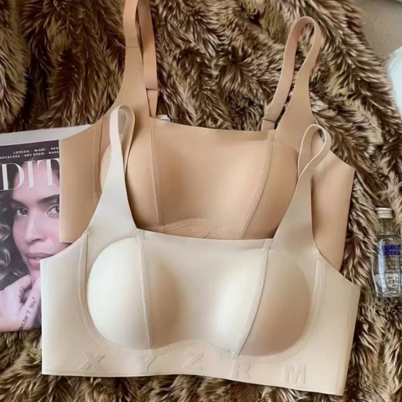 【裸感调整圆圆杯】女士内衣无痕光面舒适透气透气