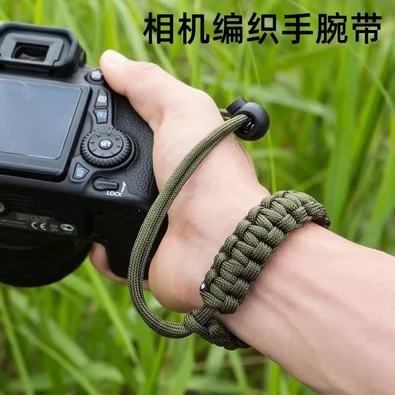 手工编织单反相机手腕带微单相机挂绳相机绳帆布适用佳能索尼富士