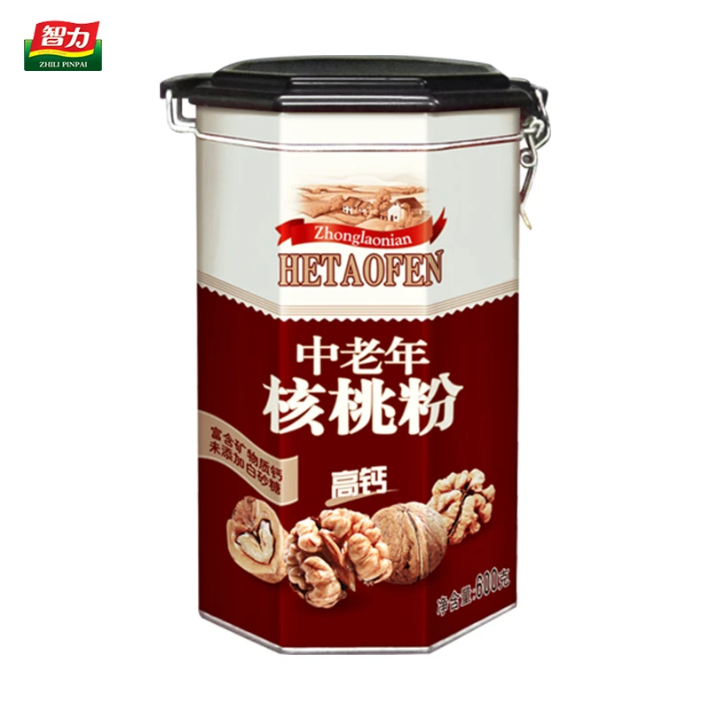 智力核桃粉中老年核桃600g罐速溶即食低饱和脂肪冲饮营养代餐粉