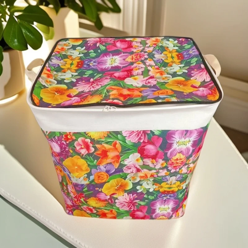 轻奢复古收纳篮居家收纳脏衣篮手提袋帆布