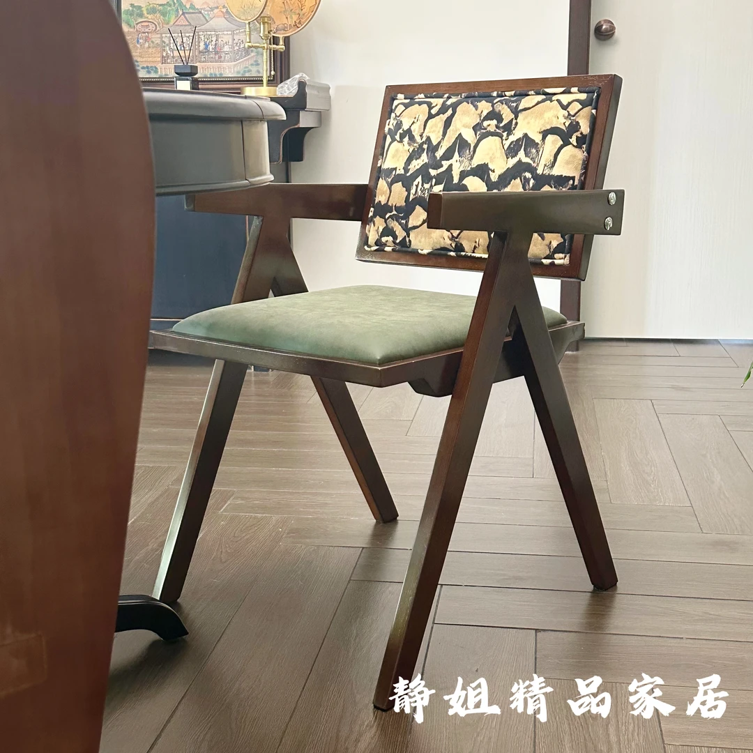 实木餐椅复古凳子高端客厅餐厅梳妆台儿童学习凳子