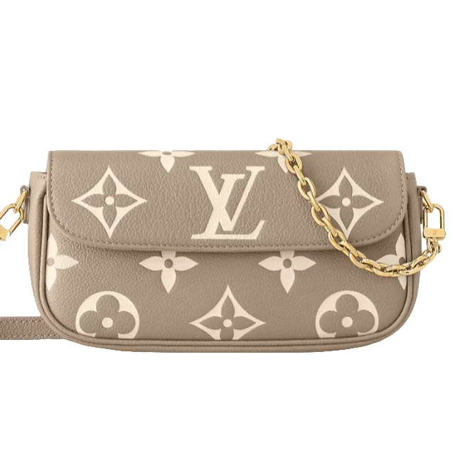 全新未使用 LouisVuitton/路易威登 大象灰IVY单肩麻将包