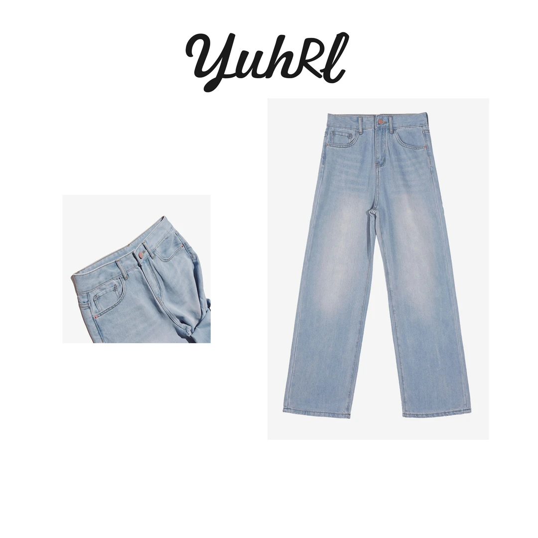 【粉丝专享】天丝牛仔裤莱塞尔女士简约潮流修身复古#70139-1