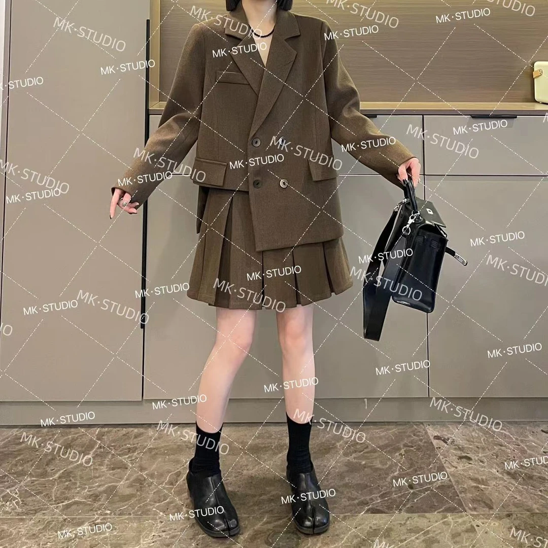 米可/MK-1011【西装套装】高级感时尚休闲气质秋季新款西装两件套