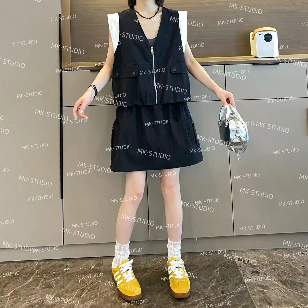 米可/MK-126-STUDI【工装套装~】高级感时尚休闲气质夏季新款两件套