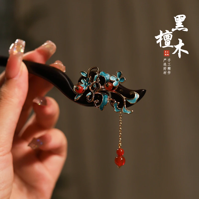 【簪韵】国风盘发发簪木质簪子新中式气质发钗高档精致送女友日常款