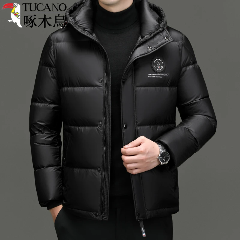 TUCANO/啄木鳥新款男士羽绒服加厚保暖防寒连帽羽绒休闲防风外套