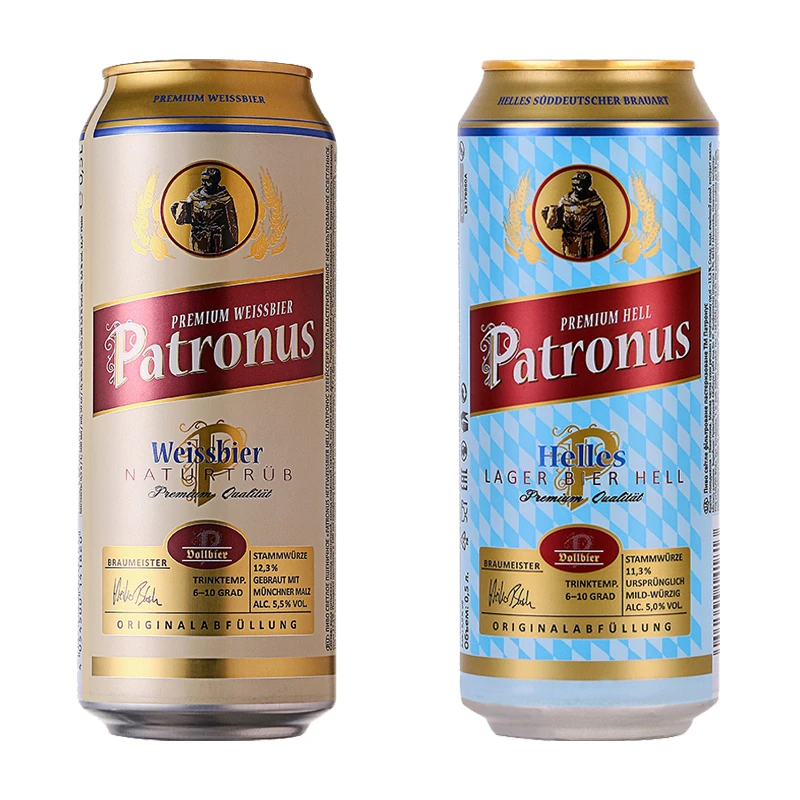 【进口】守护神500ml*24罐德国Patronus小麦拉格组合装