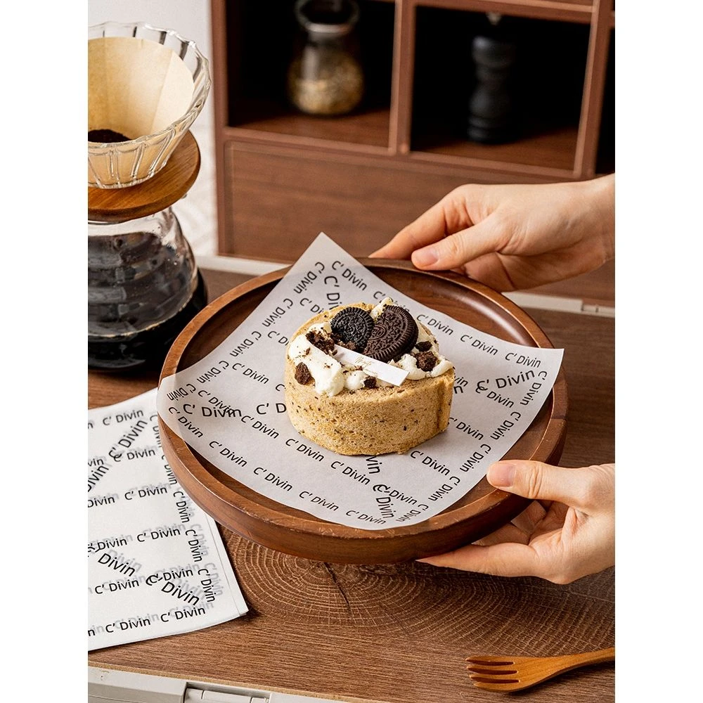 法文防油纸垫纸吸油硅油纸托盘汉堡专用面包纸烘焙蛋糕包装油纸