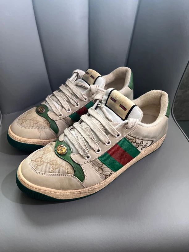 41码/gucci/古驰/脏脏鞋复古低帮板鞋