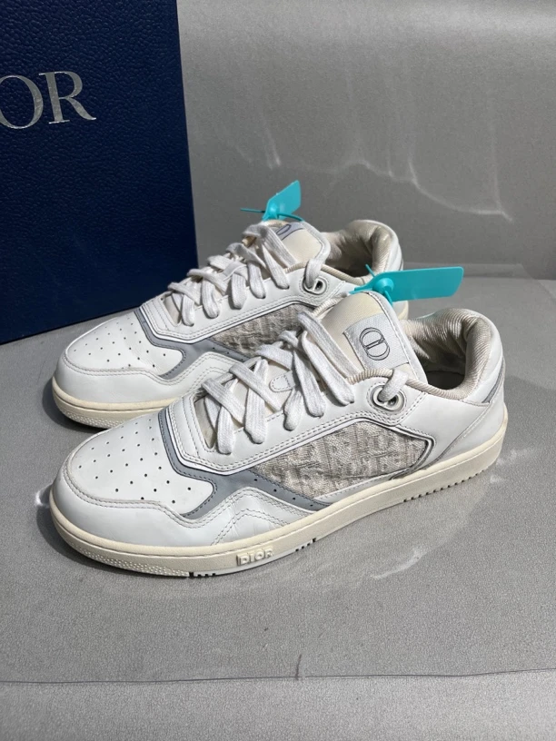 95新 DIOR/迪奥 Dior/迪奥 b27 白色做旧休闲鞋板鞋 42码