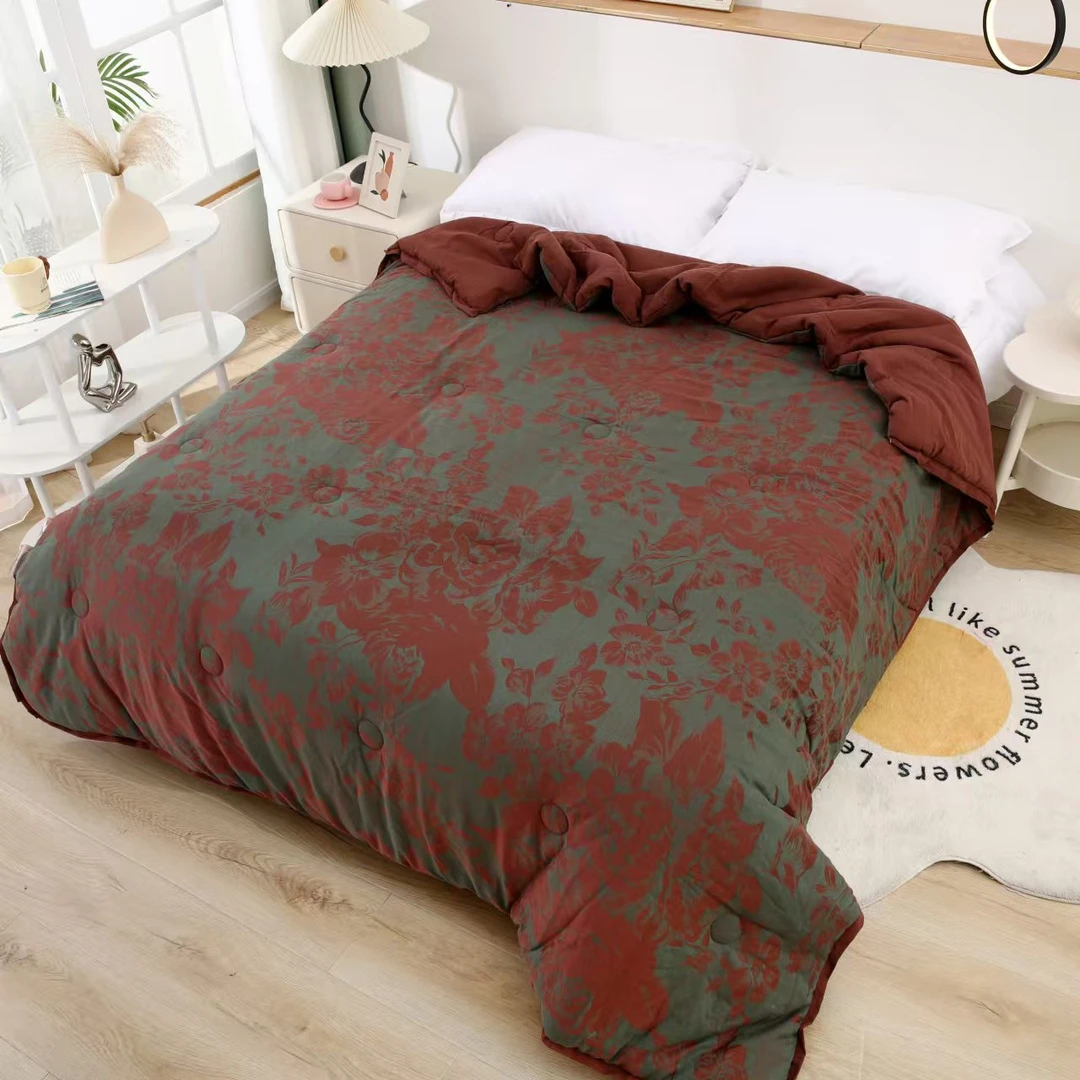 【炫花床单】240*250cm高端双层纱纯棉柔软可机洗加大床单