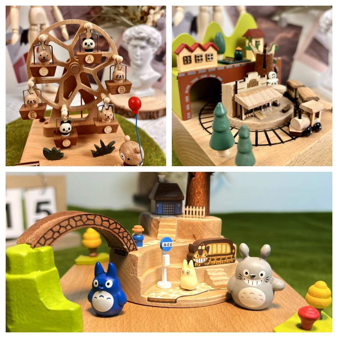 南乔 |  邻家的豆豆龙木质八音盒蓝牙定制款