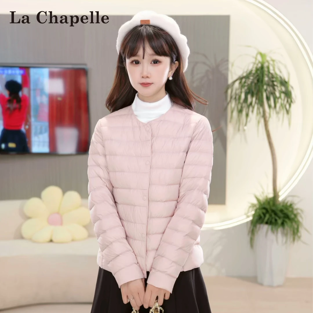 La Chapelle/拉夏贝尔【百搭羽绒内胆】新款轻薄圆领内胆羽绒服