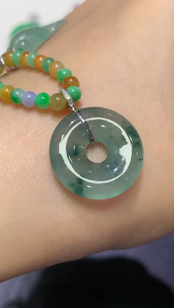 【闪购商品】翡翠吊坠(不含链)18K金镶嵌团购19