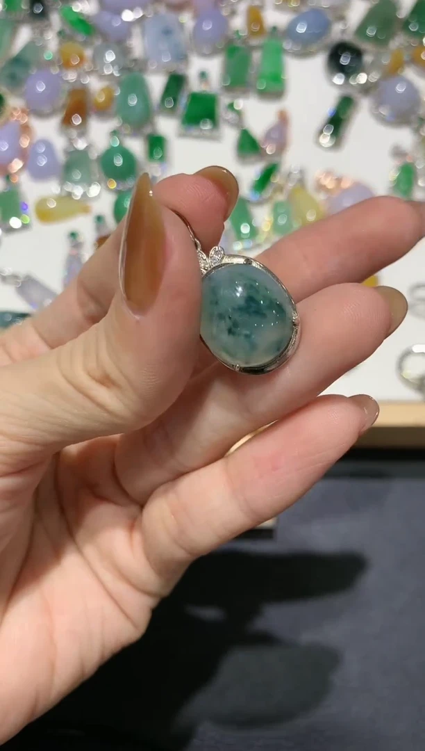 【闪购商品】翡翠吊坠(不含链)银S925镶嵌团购29