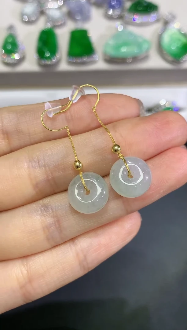 【闪购商品】翡翠颈饰18K金镶嵌团购15