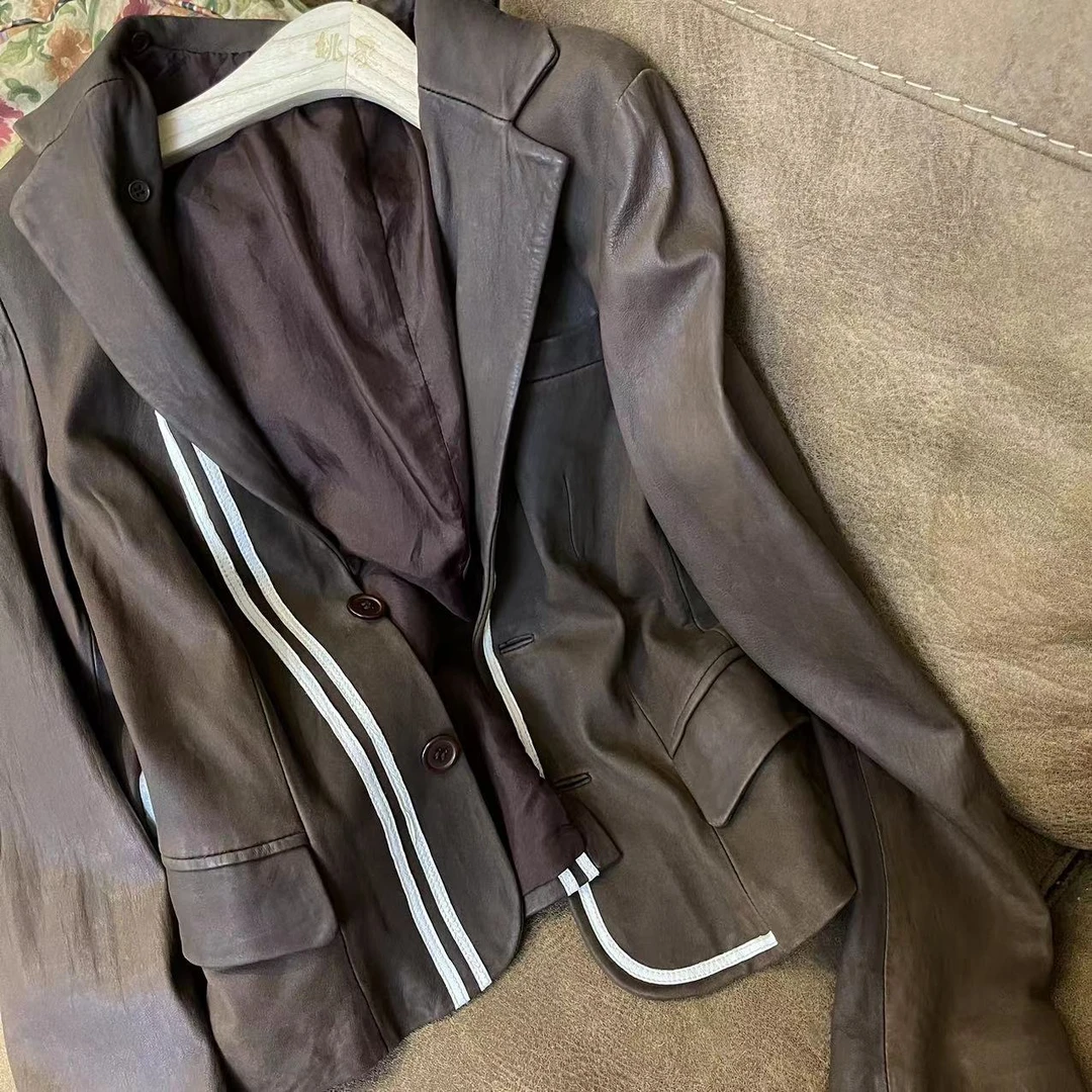 YJ（不退换）福利韩系学院风皮衣