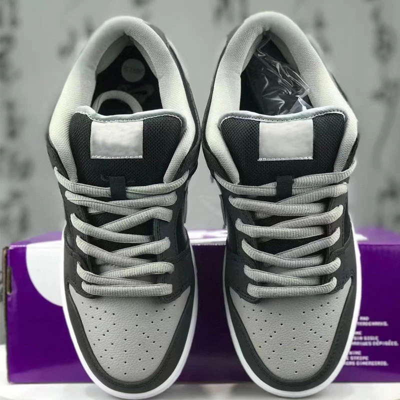 【385双】黑白灰休闲运动板鞋情侣款运动影子灰潮鞋