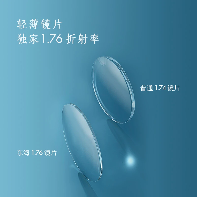 日本东海镜片1.76双非渐进变色镜片PGC防油污SPS耐刮花MSC膜层