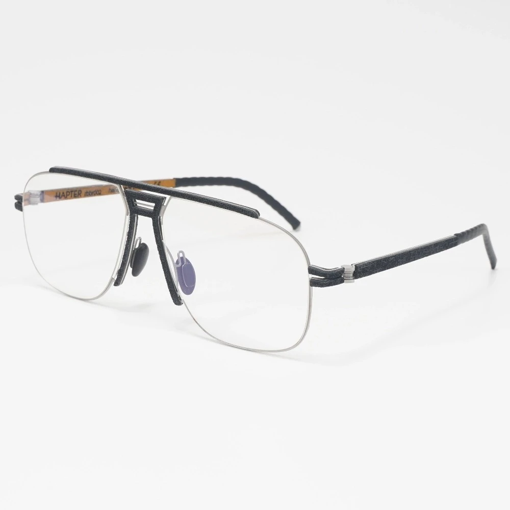 WH10 HAPTER意大利手作时尚多边形大框半框眼镜