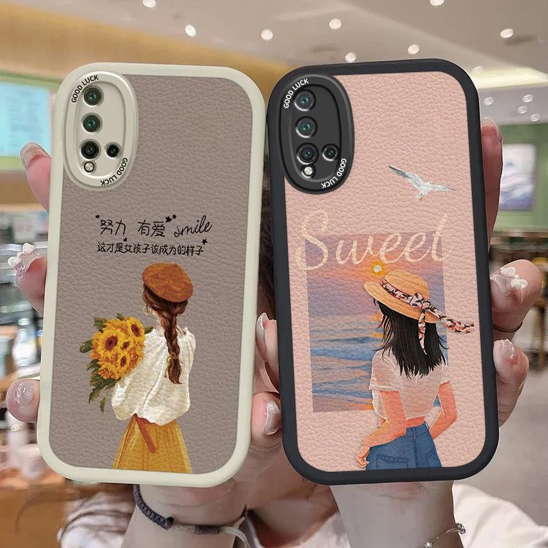 华为Nova5PRO手机壳小羊皮女SEA-AL10手机套防摔镜头全包软保护套