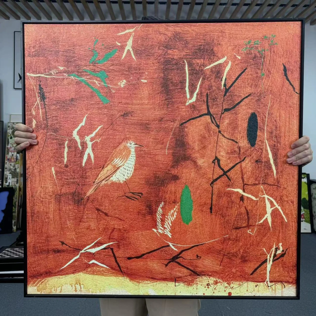 客厅背景墙装饰画法式复古中古风沙发后挂画新款美拉德中国风8080