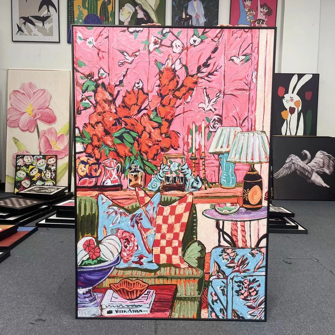 餐厅装饰画马蒂斯抽象客厅沙发背景墙壁画卧室小众艺术挂画80120