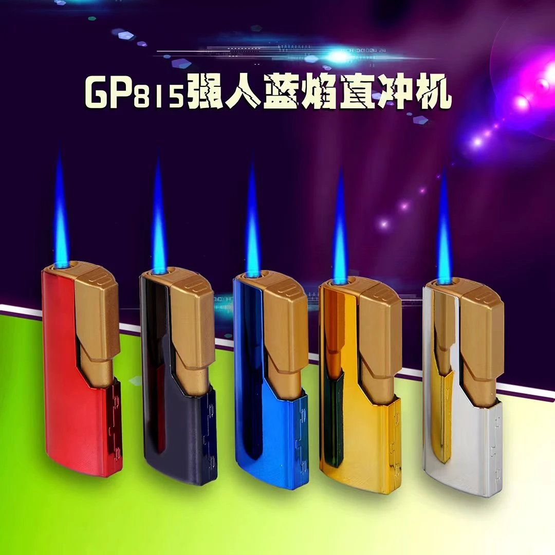 金属蓝焰打火机网红免费定制激光刻字创意防风便携时尚