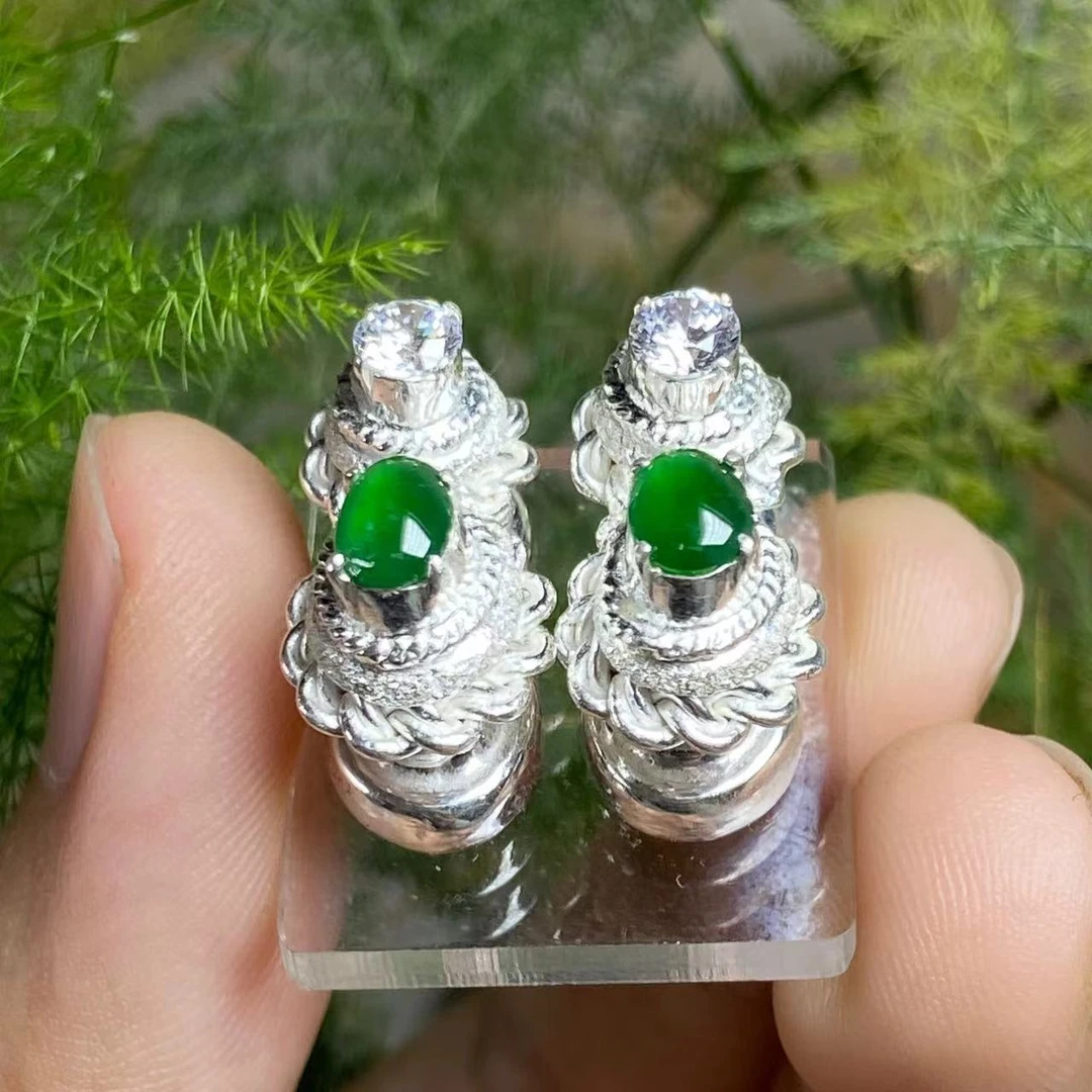 缅甸天然A货翡翠蛋面未镶嵌318