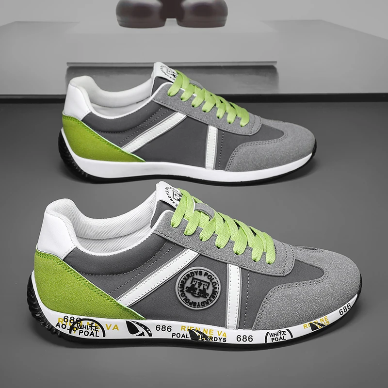 【轻奢男鞋】春季新款时尚户外鞋男士运动休闲鞋透气轻便阿甘潮鞋