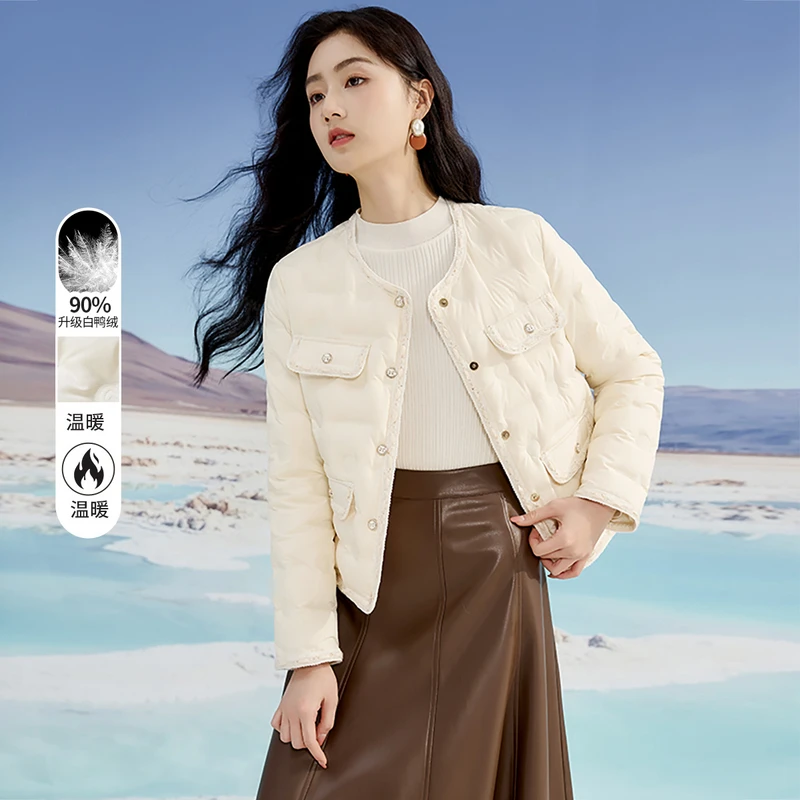 Y644707羽绒服 香影小香风轻薄羽绒服女短款2024年冬季新款