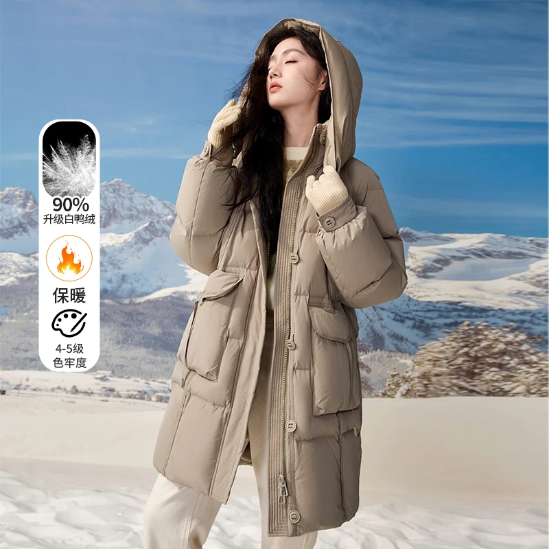 小春子专属】Y644654羽绒服香影中长款韩版洋气羽绒服冬季新款加