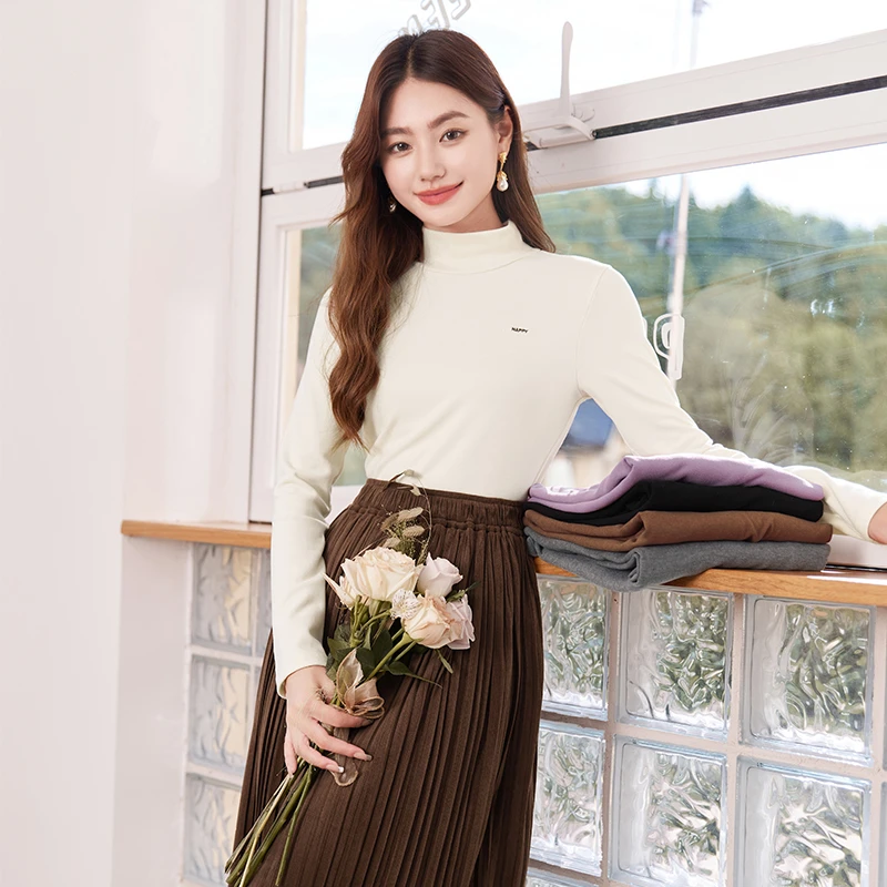 X834039毛针织衫 香影【雅丹风】黑科技抗菌锁温针织衫女2024秋