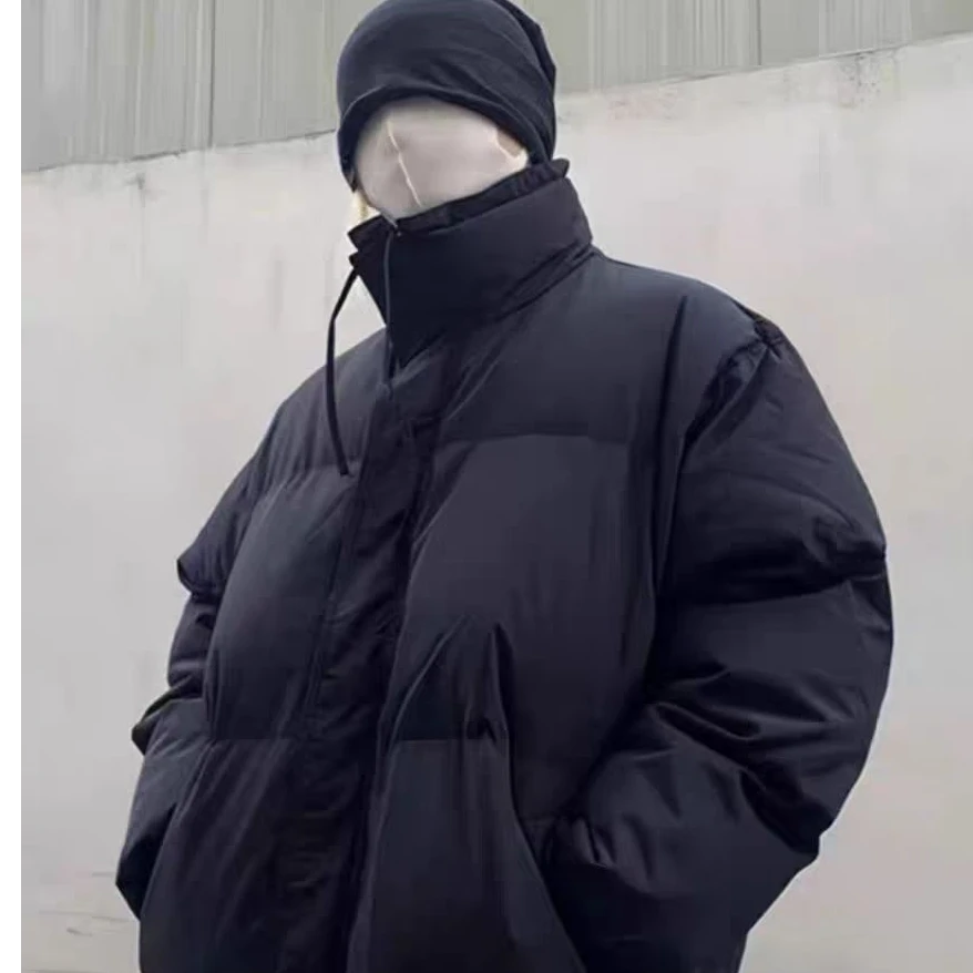 美式复线高街加厚棉服外套男mianfu