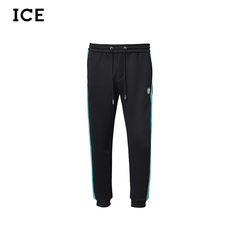 ICE新款时尚高端中腰秀场潮牌流行百搭修身休闲卫裤9A23-38