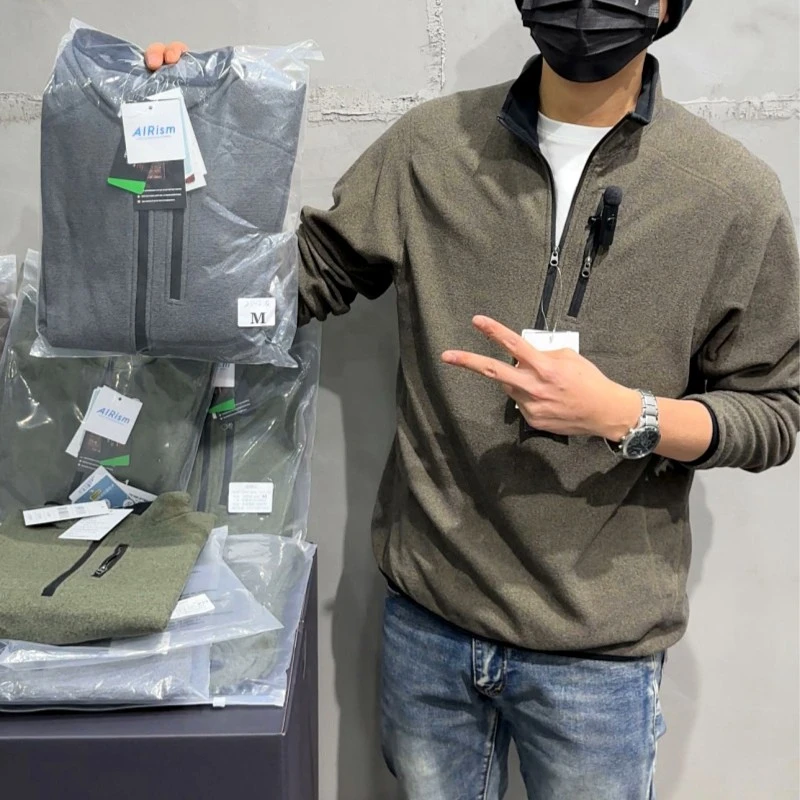 好货推荐 简约通勤 秋冬男女情侣款立领半拉链保暖防风抓绒衣外套
