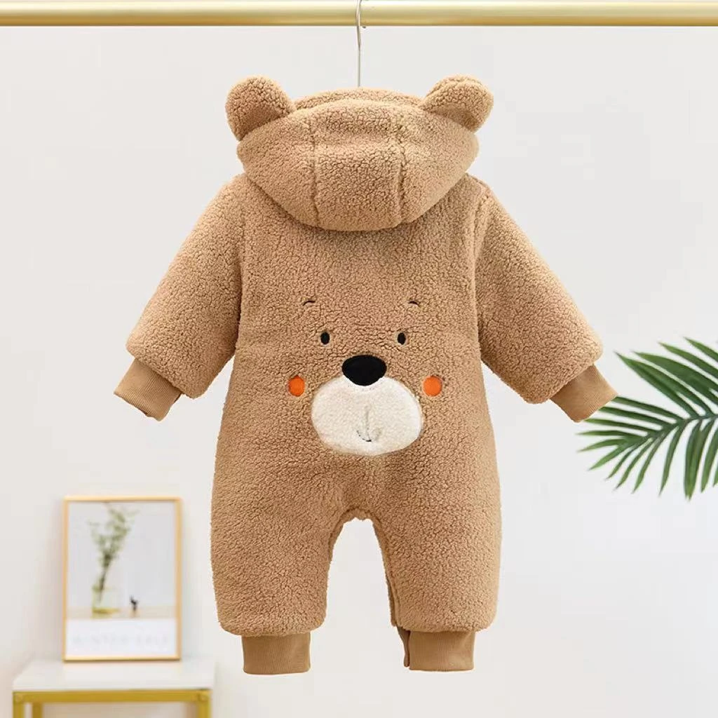 婴儿冬款连体衣棉衣加厚加绒外套新生儿外出服男女宝宝棉服刚出生