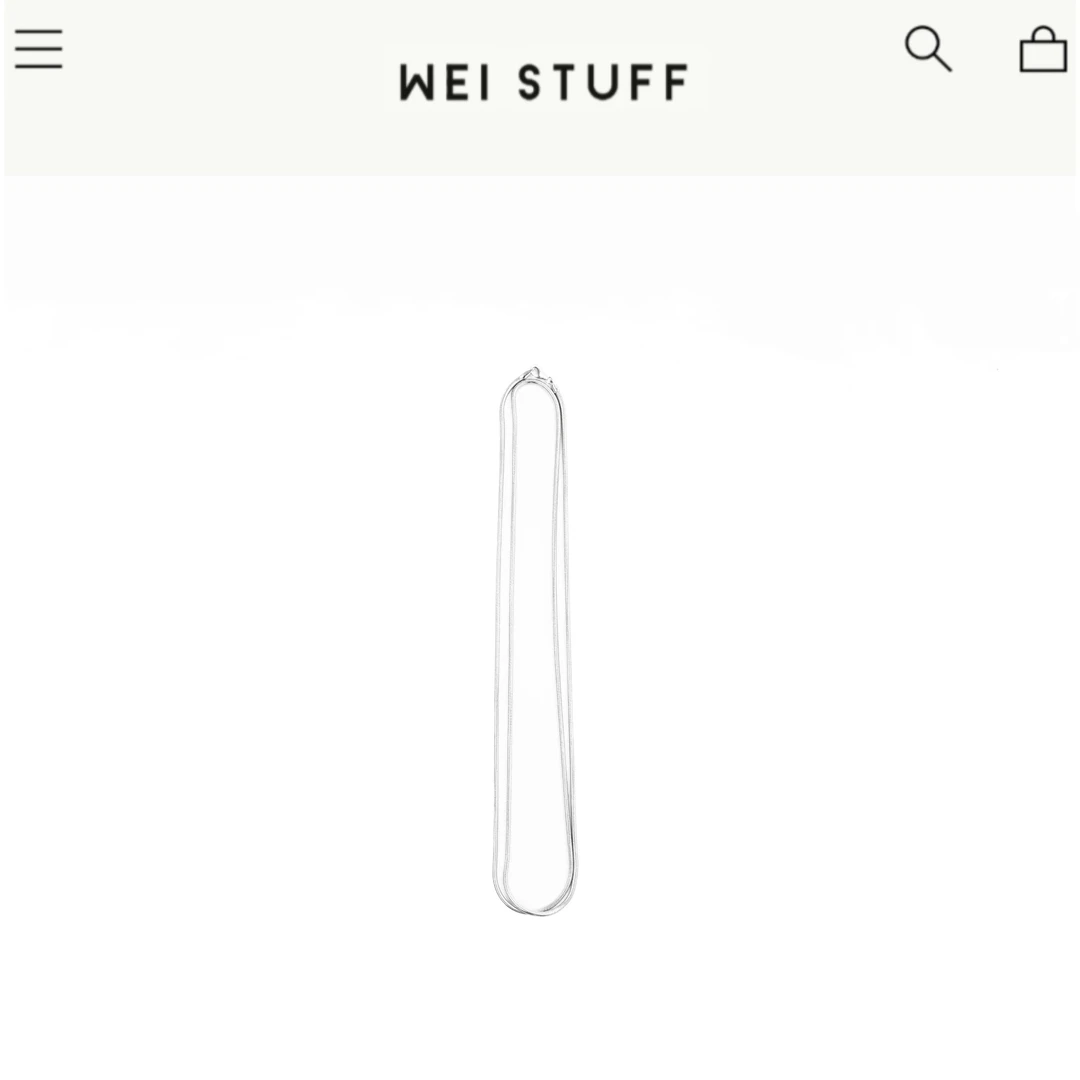链子925银 WEI STUFF 叠戴蛇骨链项链 5782