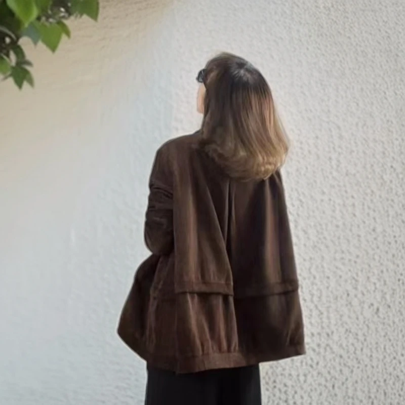 《雪儿宠粉》春款外套时尚气质独特显瘦百搭遮肉宽松纯色高品质外套