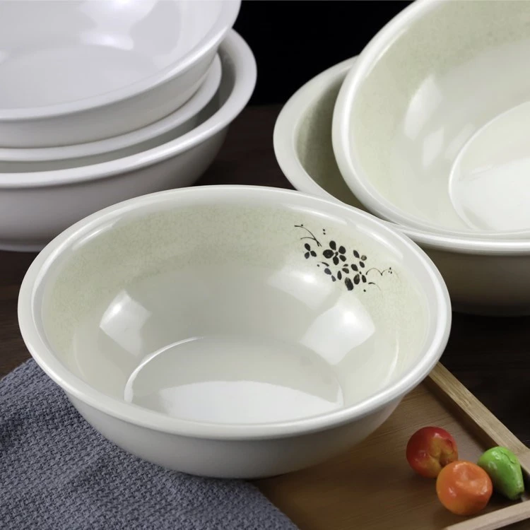 加厚仿瓷大汤碗饭店汤盆饭盆菜盆塑料水煮鱼碗密胺大面碗酸菜鱼盆