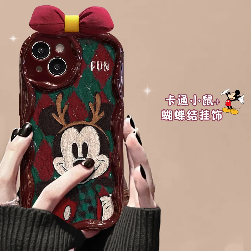 卡通老鼠适用苹果vivo华为oppo小米iPhone15新款小众手机壳